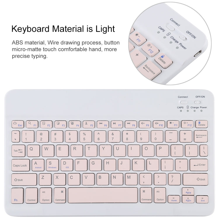 TG11B Detachable Bluetooth Pink Keyboard + Microfiber Leather Tablet Case for iPad Pro 11 inch (2020), with Pen Slot & Holder (Purple) - For iPad Pro by PMC TechLife | Online Shopping South Africa | PMC TechLife