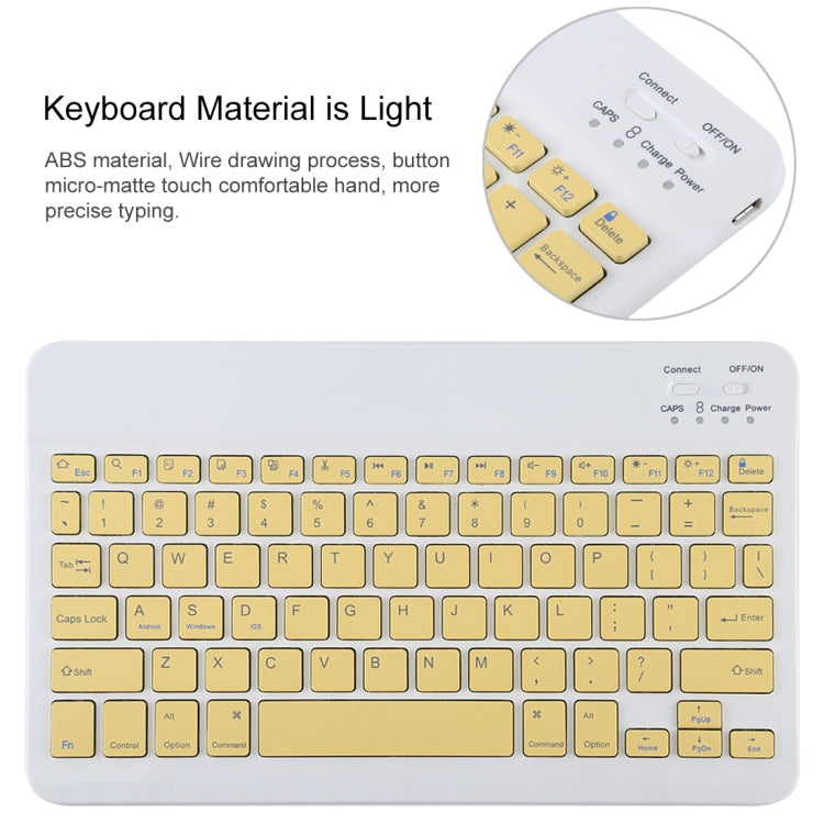 TG11B Detachable Bluetooth Yellow Keyboard + Microfiber Leather Tablet Case for iPad Pro 11 inch (2020), with Pen Slot & Holder (Pink) - free shipping - PMC TechLife - Order now!