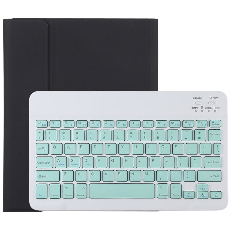TG11B Detachable Bluetooth Green Keyboard + Microfiber Leather Tablet Case for iPad Pro 11 inch (2020), with Pen Slot & Holder (Black) - For iPad Pro by PMC TechLife | Online Shopping South Africa | PMC TechLife