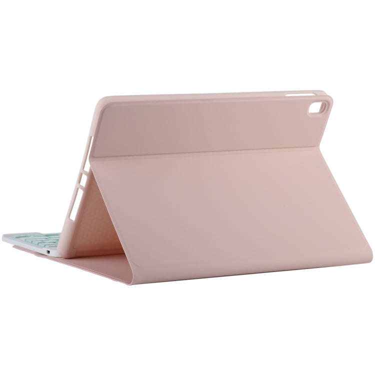 TG11B Detachable Bluetooth Green Keyboard + Microfiber Leather Tablet Case for iPad Pro 11 inch (2020), with Pen Slot & Holder (Pink) - For iPad Pro by PMC TechLife | Online Shopping South Africa | PMC TechLife