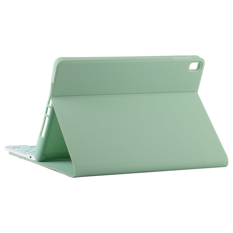 TG11B Detachable Bluetooth Green Keyboard + Microfiber Leather Tablet Case for iPad Pro 11 inch (2020), with Pen Slot & Holder (Green) - For iPad Pro by PMC TechLife | Online Shopping South Africa | PMC TechLife