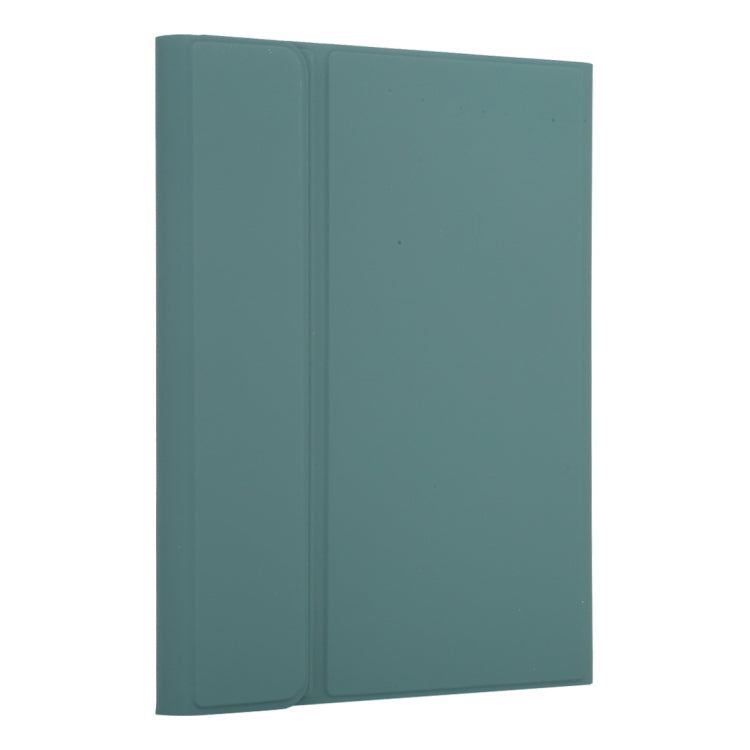 TG11BC Detachable Bluetooth White Keyboard Microfiber Leather Tablet Case for iPad Pro 11 inch (2020), with Touchpad & Pen Slot & Holder (Dark Green) - For iPad Pro by PMC TechLife | Online Shopping South Africa | PMC TechLife