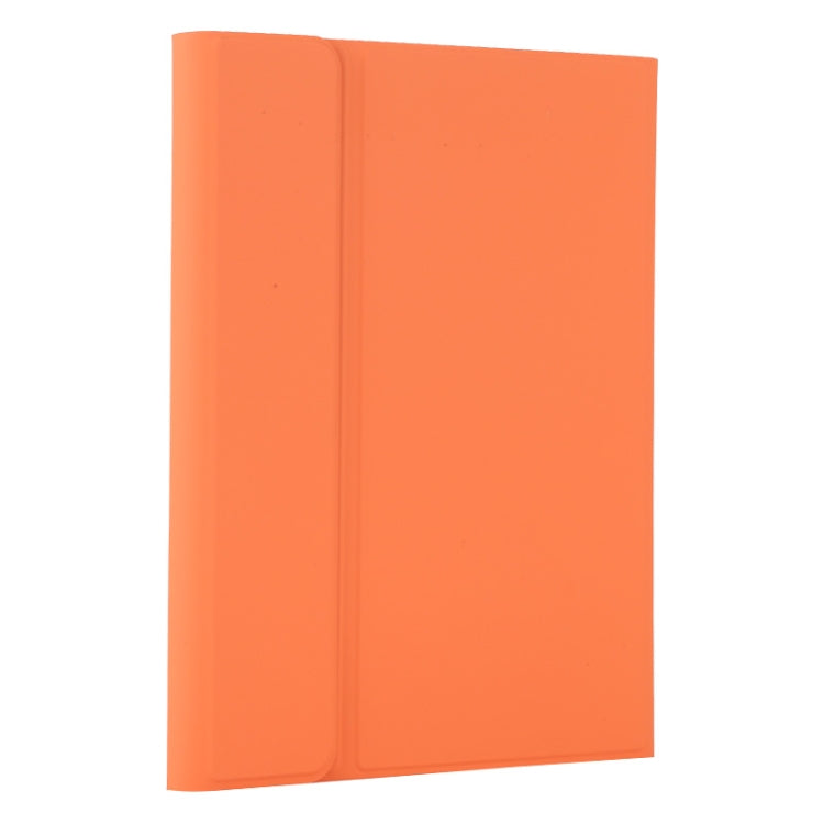 TG11BC Detachable Bluetooth White Keyboard Microfiber Leather Tablet Case for iPad Pro 11 inch (2020), with Touchpad & Pen Slot & Holder (Orange) - free shipping - PMC TechLife - Order now!
