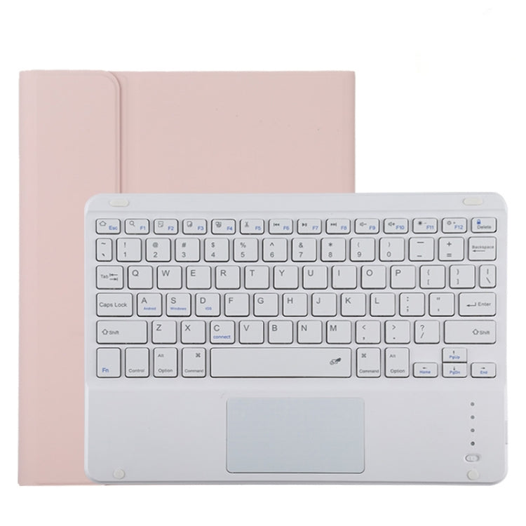 TG11BC Detachable Bluetooth White Keyboard Microfiber Leather Tablet Case for iPad Pro 11 inch (2020), with Touchpad & Pen Slot & Holder (Pink) - For iPad Pro by PMC TechLife | Online Shopping South Africa | PMC TechLife