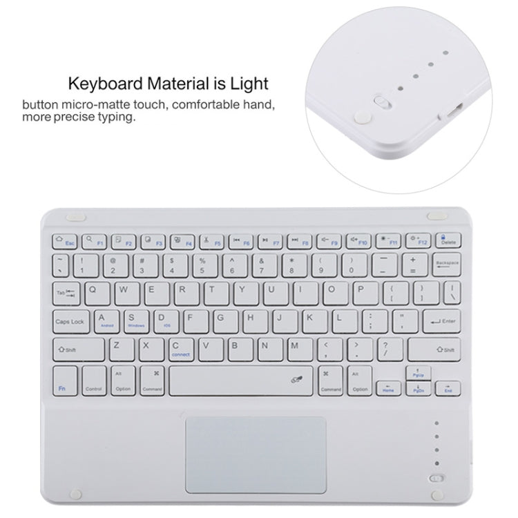 TG11BC Detachable Bluetooth White Keyboard Microfiber Leather Tablet Case for iPad Pro 11 inch (2020), with Touchpad & Pen Slot & Holder (Green) - For iPad Pro by PMC TechLife | Online Shopping South Africa | PMC TechLife | Buy Now Pay Later Mobicred