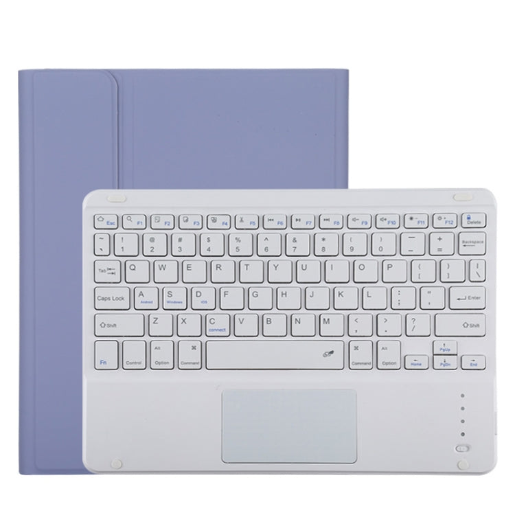 TG11BC Detachable Bluetooth White Keyboard Microfiber Leather Tablet Case for iPad Pro 11 inch (2020), with Touchpad & Pen Slot & Holder (Purple) - For iPad Pro by PMC TechLife | Online Shopping South Africa | PMC TechLife