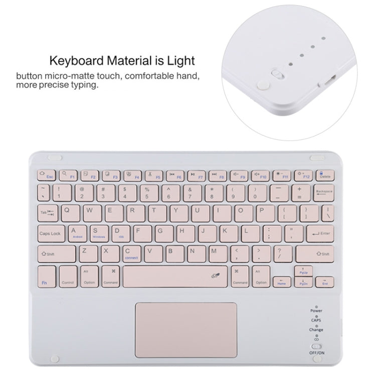TG11BC Detachable Bluetooth Pink Keyboard Microfiber Leather Tablet Case for iPad Pro 11 inch (2020), with Touchpad & Pen Slot & Holder (Green) - For iPad Pro by PMC TechLife | Online Shopping South Africa | PMC TechLife