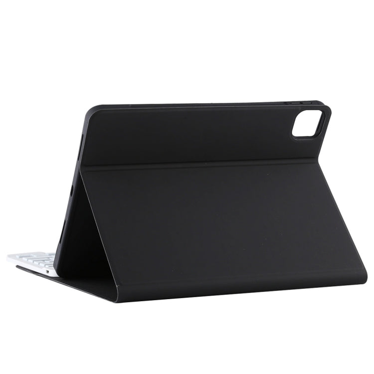 TG11BCS Detachable Bluetooth White Keyboard Microfiber Leather Tablet Case for iPad Pro 11 inch (2020), with Backlight & Touchpad & Pen Slot & Holder (Black) - free shipping - PMC TechLife - Order now!