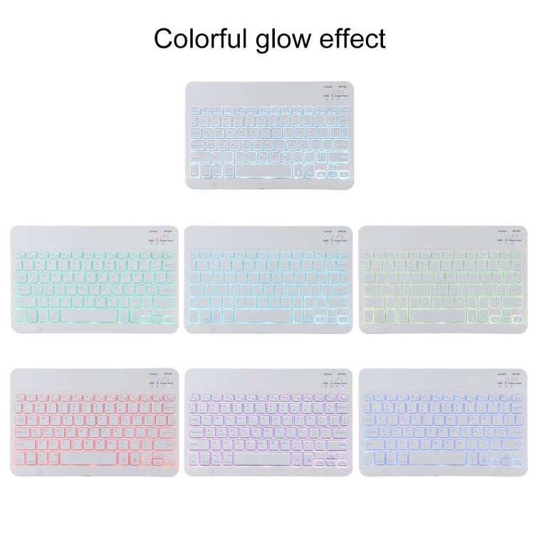 TG11BS Detachable Bluetooth White Keyboard Microfiber Leather Tablet Case for iPad Pro 11 inch (2020), with Backlight & Pen Slot & Holder (Orange) - For iPad Pro by PMC TechLife | Online Shopping South Africa | PMC TechLife