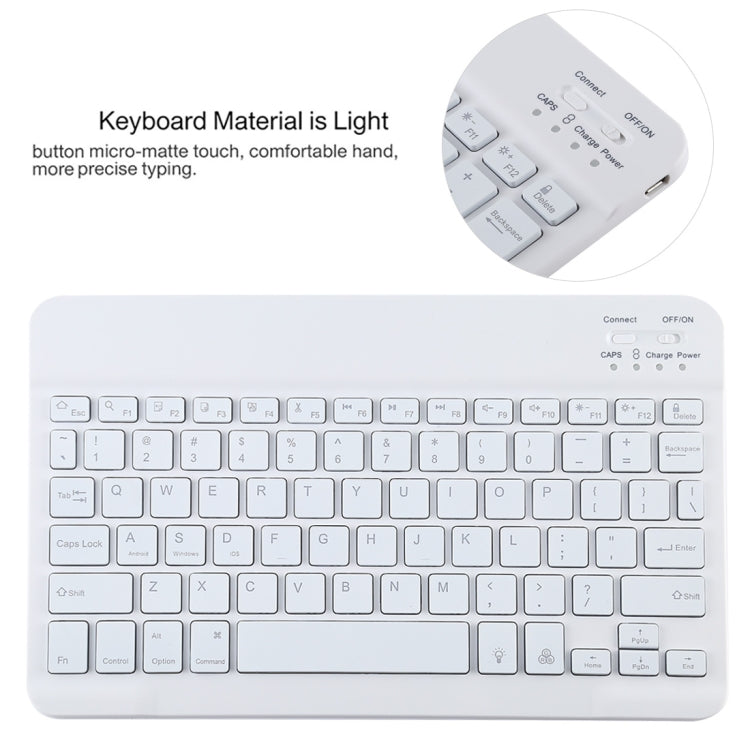 TG11BS Detachable Bluetooth White Keyboard Microfiber Leather Tablet Case for iPad Pro 11 inch (2020), with Backlight & Pen Slot & Holder (Pink) - For iPad Pro by PMC TechLife | Online Shopping South Africa | PMC TechLife