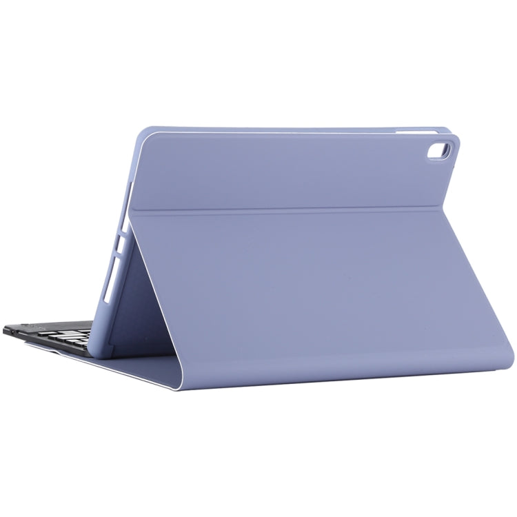 TG-102BCS Detachable Bluetooth Black Keyboard + Microfiber Leather Tablet Case for iPad 10.2 inch / iPad Air (2019), with Touch Pad & Backlight & Pen Slot & Holder (Purple) - For iPad Air by PMC TechLife | Online Shopping South Africa | PMC TechLife