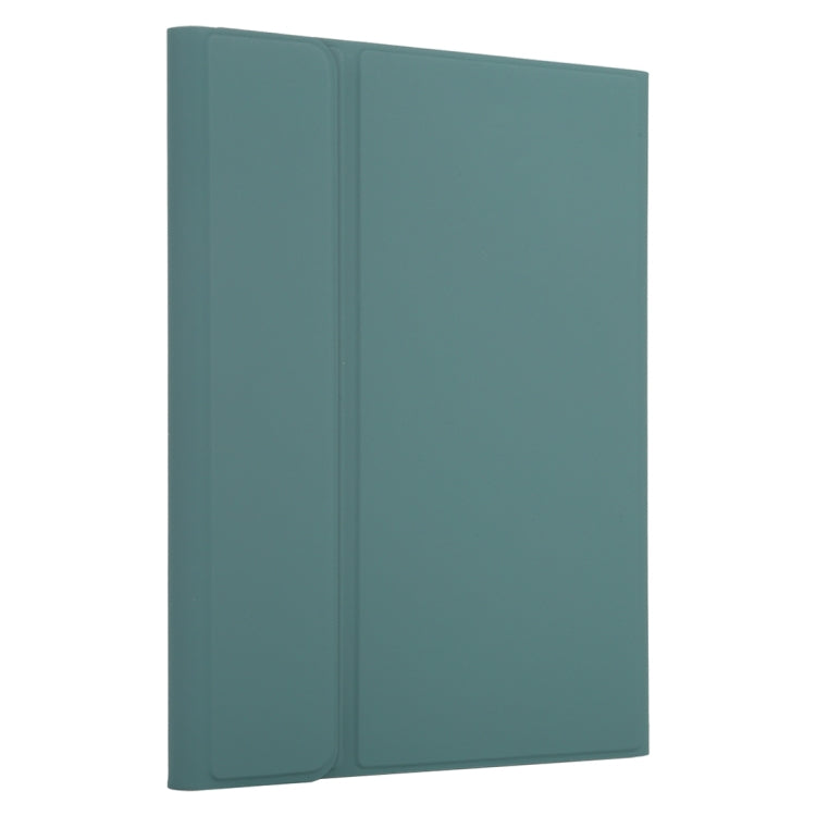 TG-102BC Detachable Bluetooth Black Keyboard + Microfiber Leather Tablet Case for iPad 10.2 inch / iPad Air (2019), with Touch Pad & Pen Slot & Holder(Dark Green) - For iPad Air by PMC TechLife | Online Shopping South Africa | PMC TechLife