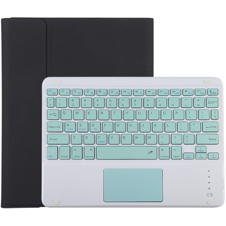 TG-102BC Detachable Bluetooth Green Keyboard + Microfiber Leather Tablet Case for iPad 10.2 inch / iPad Air (2019), with Touch Pad & Pen Slot & Holder (Black) - For iPad Air by PMC TechLife | Online Shopping South Africa | PMC TechLife