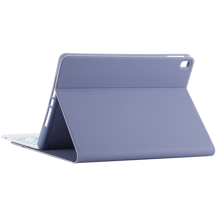 TG-102BC Detachable Bluetooth Green Keyboard + Microfiber Leather Tablet Case for iPad 10.2 inch / iPad Air (2019), with Touch Pad & Pen Slot & Holder (Purple) - For iPad Air by PMC TechLife | Online Shopping South Africa | PMC TechLife