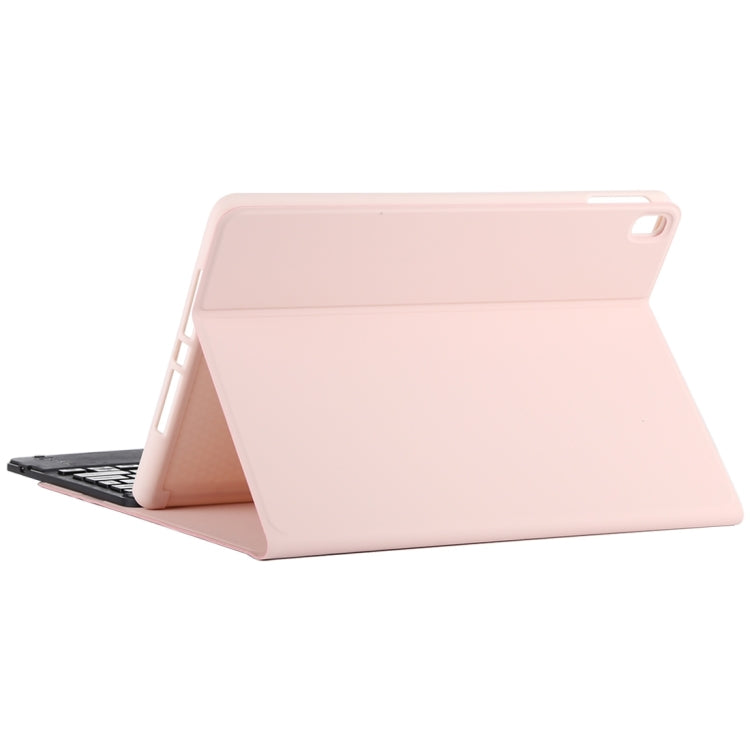 TG97BC Detachable Bluetooth Black Keyboard + Microfiber Leather Tablet Case for iPad 9.7 inch, with Touch Pad & Pen Slot & Holder(Pink) - Universal by PMC TechLife | Online Shopping South Africa | PMC TechLife