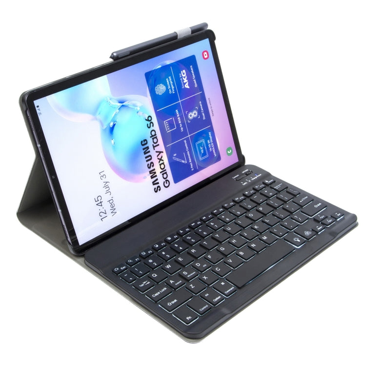 ST 860S For Samsung Galaxy Tab S6 10.5 inch T860 / T865 Detachable Backlight Bluetooth Keyboard Tablet Case with Stand & Pen Slot Function (Blue) - Samsung Keyboard by PMC TechLife | Online Shopping South Africa | PMC TechLife