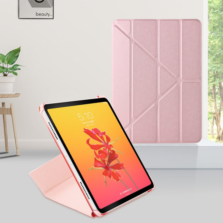 Horizontal Flip Ultra-thin Magnetic PU Leather Case for iPad Air 11 2024 / iPad Pro 11 inch 2018/2020/2021, with  Sleep / Wake-up Function(Rose Gold) - iPad Pro 11 (2018) Cases by PMC TechLife | Online Shopping South Africa | PMC TechLife | Buy Now Pay Later Mobicred