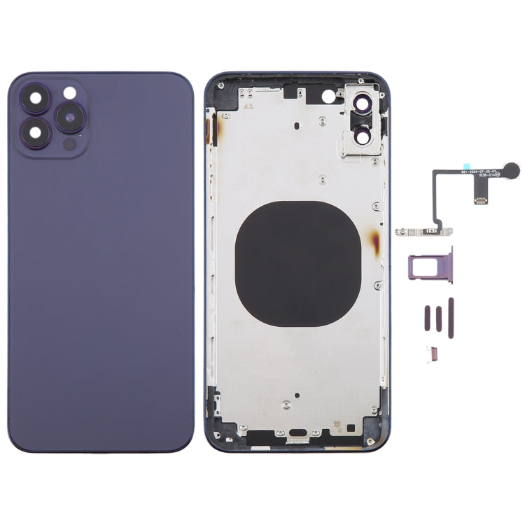 Back Cover with Appearance Imitation of iP14 Pro Max for iPhone XS Max(Purple) - Back Cover by PMC Jewellery | Online Shopping South Africa | PMC Jewellery | Buy Now Pay Later Mobicred