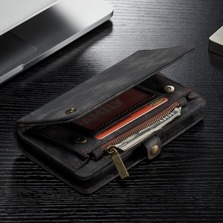 For iPhone XS Max CaseMe Detachable Multifunctional Horizontal Flip Leather Case with Card Slot & Holder & Zipper Wallet & Photo Frame (Black) - More iPhone Cases by CaseMe | Online Shopping South Africa | PMC Jewellery | Buy Now Pay Later Mobicred