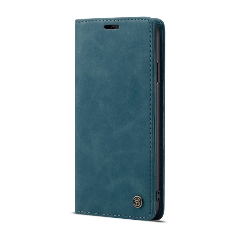 For iPhone XR CaseMe-013 Multifunctional Retro Frosted Horizontal Flip Leather Case with Card Slot & Holder & Wallet(Blue) - free shipping - PMC Jewellery - Order now!