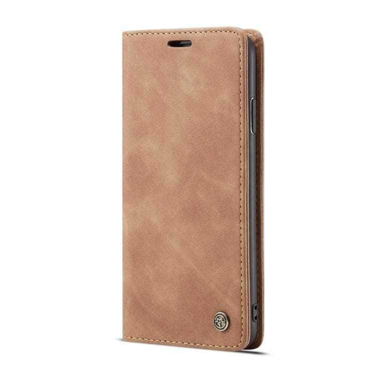 For iPhone XR CaseMe-013 Multifunctional Retro Frosted Horizontal Flip Leather Case with Card Slot & Holder & Wallet(Brown) - free shipping - PMC Jewellery - Order now!