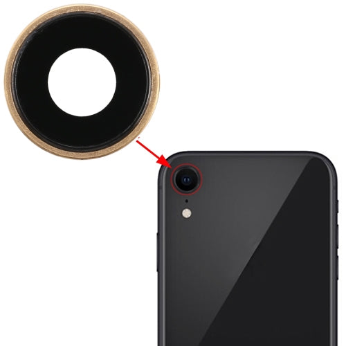 Back Camera Bezel with Lens Cover for iPhone XR(Gold) - Camera Series by PMc TechLife | Online Shopping South Africa | PMc TechLife | Buy Now Pay Later Mobicred