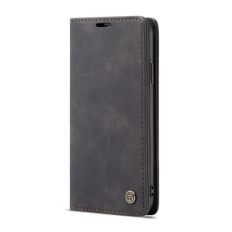 For iPhone X / XS CaseMe-013 Multifunctional Retro Frosted Horizontal Flip Leather Case with Card Slot & Holder & Wallet(Black) - free shipping - PMC Jewellery - Order now!