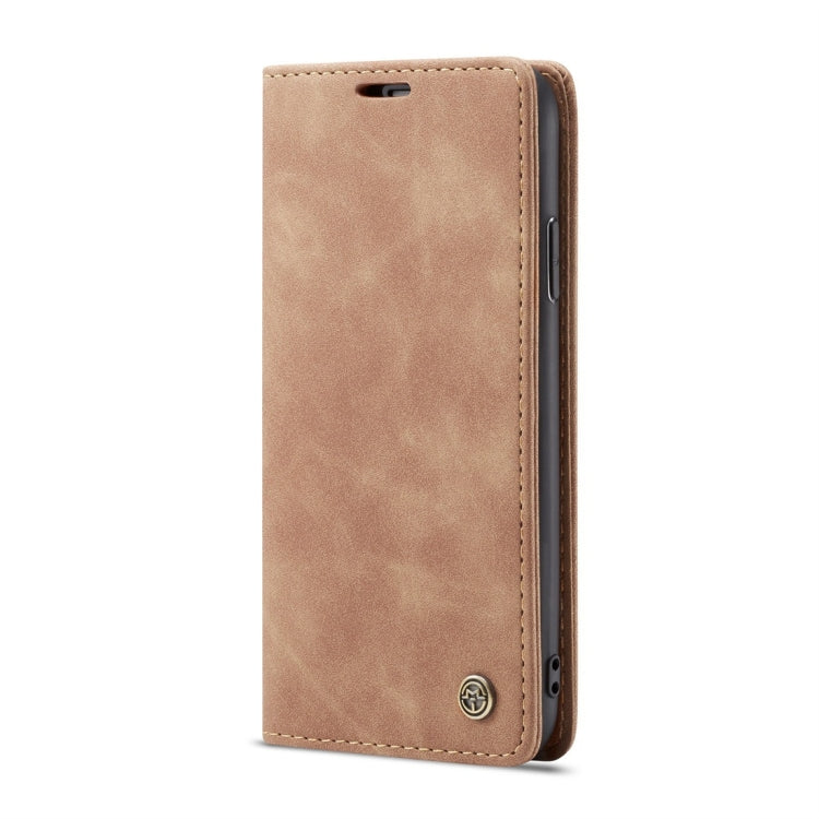 For iPhone X / XS CaseMe-013 Multifunctional Retro Frosted Horizontal Flip Leather Case with Card Slot & Holder & Wallet(Brown) - free shipping - PMC Jewellery - Order now!