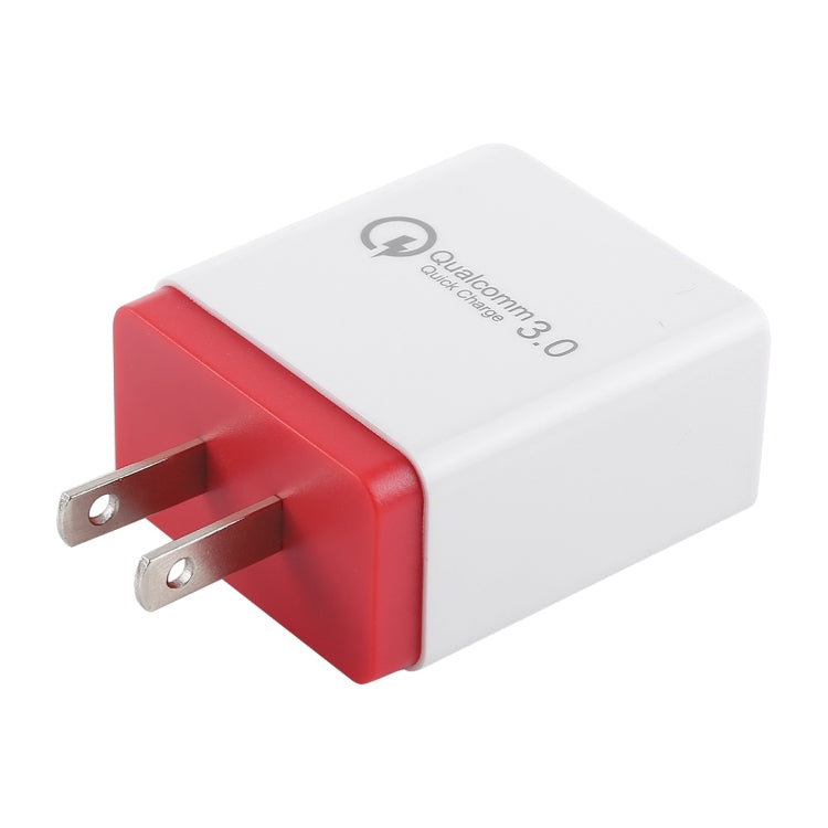 AR-QC-03 2.1A 3 USB Ports Quick Charger Travel Charger, US Plug (Red) - USB Charger by PMC Jewellery | Online Shopping South Africa | PMC Jewellery | Buy Now Pay Later Mobicred