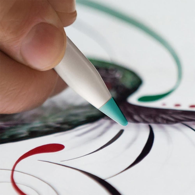 4 PCS Non-slip Mute Wear-resistant Nib Cover for Apple Pencil 1 / 2(White) - Pencil Accessories by PMC Jewellery | Online Shopping South Africa | PMC Jewellery | Buy Now Pay Later Mobicred