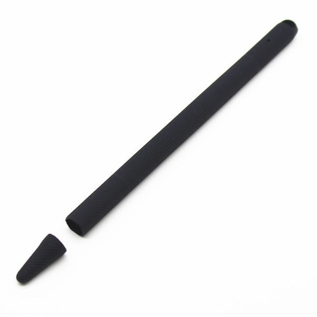 Stylus Pen Silica Gel Shockproof Protective Case for Apple Pencil 2 (Black) - Pencil Accessories by PMC Jewellery | Online Shopping South Africa | PMC Jewellery | Buy Now Pay Later Mobicred
