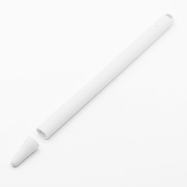 Stylus Pen Silica Gel Shockproof Protective Case for Apple Pencil 2 (White) - Pencil Accessories by PMC Jewellery | Online Shopping South Africa | PMC Jewellery | Buy Now Pay Later Mobicred