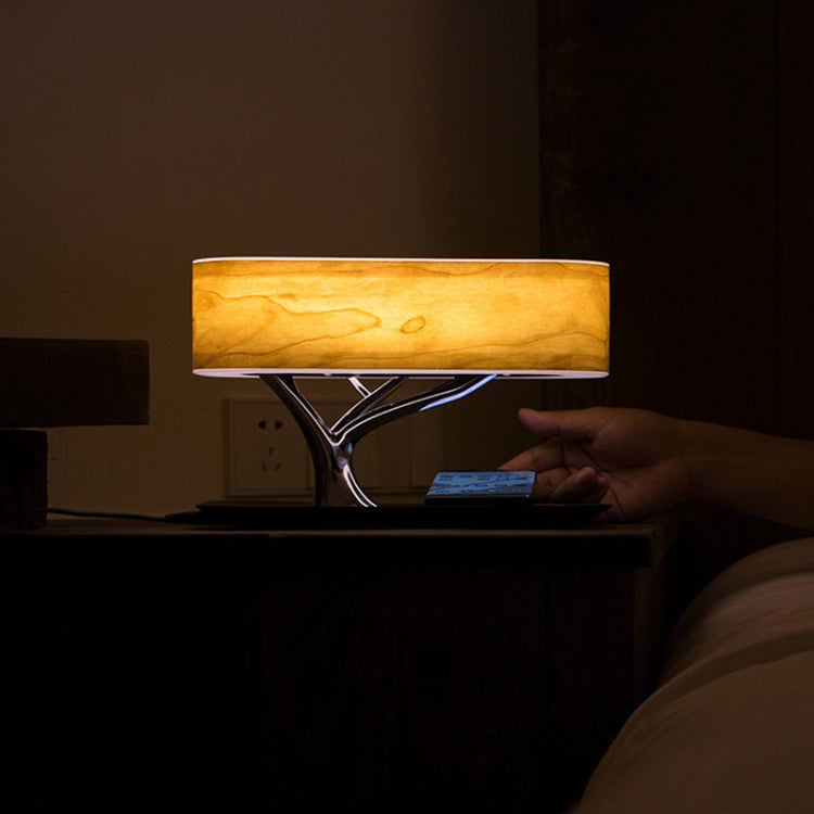 Tree Light Bluetooth Speaker Desk Lamp Phone Wireless Charger, US Plug - free shipping - PMC Jewellery - Order now!