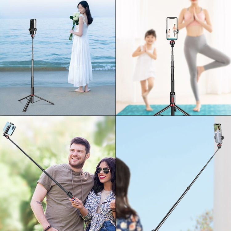 Aluminum Alloy Mobile Phone Bluetooth Selfie Stick Live Floor Tripod Bracket, Height: 1.5m - Selfie Sticks by PMC TechLife | Online Shopping South Africa | PMC TechLife | Buy Now Pay Later Mobicred
