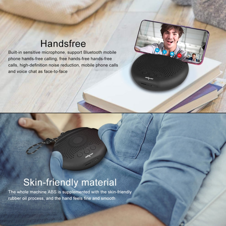 ZEALOT S24 Portable Stereo Bluetooth Speaker with Lanyard & Mobile Card Slot Holder, Supports Hands-free Call & TF Card (Black) - free shipping - PMC Jewellery - Order now!