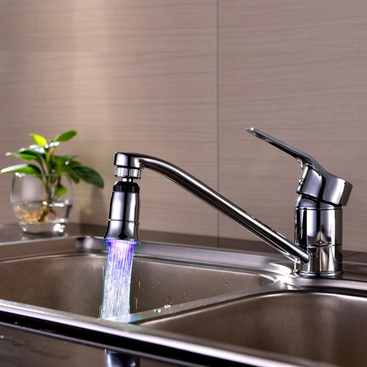 SDF2-B5 1 LED Temperature Sensor RGB LED Faucet Light Water Glow Shower, Size: 78 x 30mm, Interface: 22mm (Silver) - Shower Head by PMC TechLife | Online Shopping South Africa | PMC TechLife | Buy Now Pay Later Mobicred