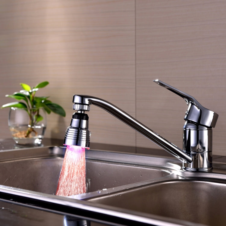 SDF-B10 1 LED ABS Temperature Sensor RGB LED Faucet Light Water Glow Shower, Size: 58 x 38mm, Interface: 22mm (Silver) - Shower Head by PMC TechLife | Online Shopping South Africa | PMC TechLife | Buy Now Pay Later Mobicred