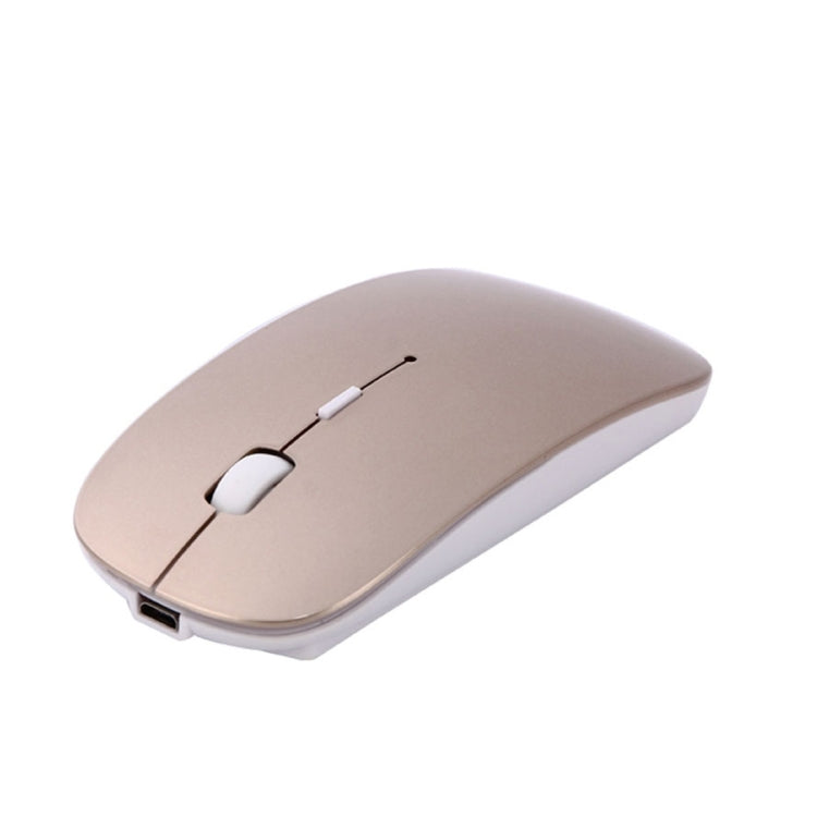 MC-008 Bluetooth 3.0 Battery Charging Wireless Mouse for Laptops and Android System Mobile Phone (Gold) - free shipping - PMC Jewellery - Order now!