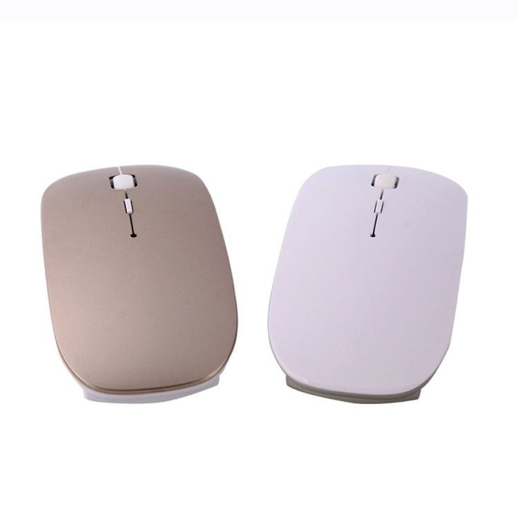 MC-008 Bluetooth 3.0 Battery Charging Wireless Mouse for Laptops and Android System Mobile Phone (Gold) - free shipping - PMC Jewellery - Order now!