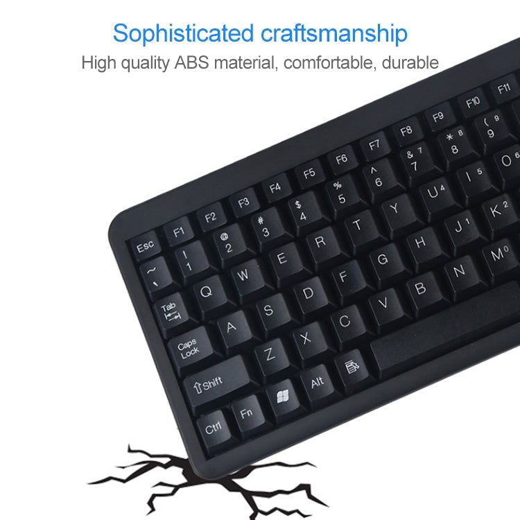 DS-8900 PS / 2 Interface Prevent Water Splashing Laser Engraving Character One-piece Wired Trackball Keyboard, Length: 1.5m - Wired Keyboard by PMC Jewellery | Online Shopping South Africa | PMC Jewellery | Buy Now Pay Later Mobicred
