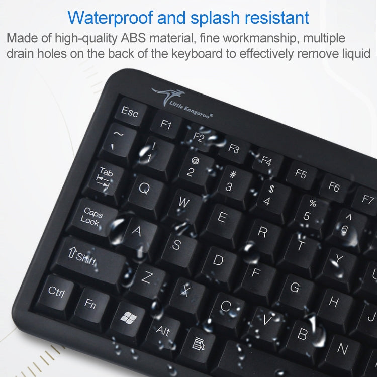 DS-8900 PS / 2 Interface Prevent Water Splashing Laser Engraving Character One-piece Wired Trackball Keyboard, Length: 1.5m - Wired Keyboard by PMC Jewellery | Online Shopping South Africa | PMC Jewellery | Buy Now Pay Later Mobicred