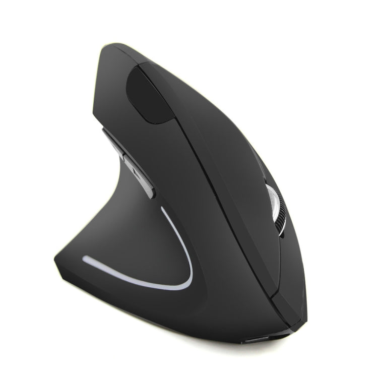 CM0093 Rechargeable Version 2.4GHz Three-button Wireless Optical Mouse Vertical Mouse for Left-hand, Resolution: 1000DPI / 1200DPI / 1600DPI(Black) - Wireless Mice by PMC Jewellery | Online Shopping South Africa | PMC Jewellery | Buy Now Pay Later Mobicred