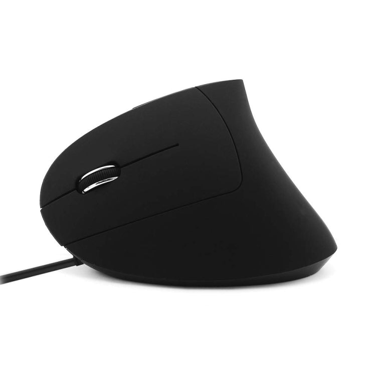 CM0093 Wired Version 2.4GHz Three-button Vertical Mouse for Left-hand, Resolution: 1000DPI / 1200DPI / 1600DPI, Cable Length���1.7m(Black) - Wired Mice by PMC TechLife | Online Shopping South Africa | PMC TechLife | Buy Now Pay Later Mobicred