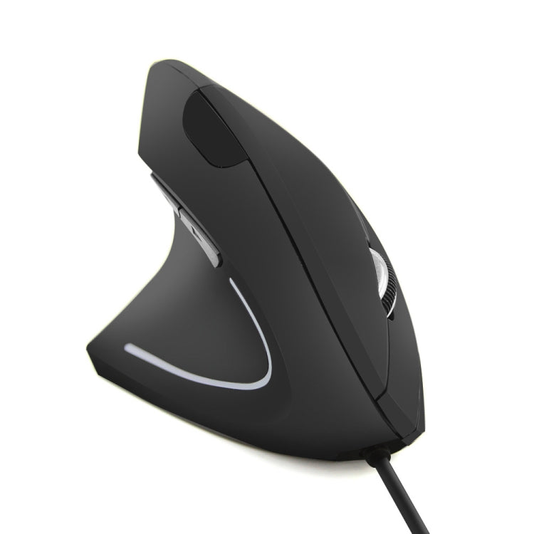 CM0093 Wired Version 2.4GHz Three-button Vertical Mouse for Left-hand, Resolution: 1000DPI / 1200DPI / 1600DPI, Cable Length���1.7m(Black) - Wired Mice by PMC TechLife | Online Shopping South Africa | PMC TechLife | Buy Now Pay Later Mobicred