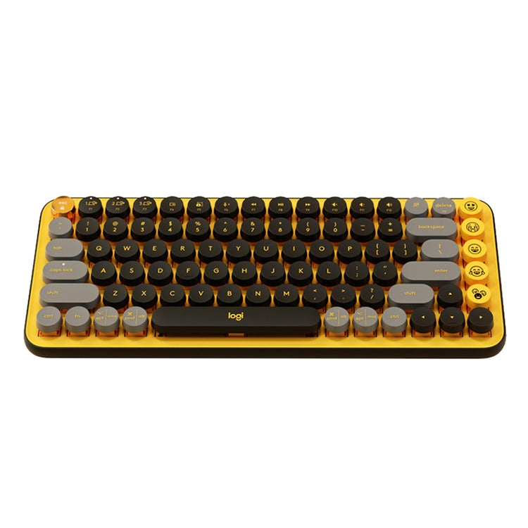 Logitech POP KEYS Round Button Bluetooth Mechanical Keyboard(Yellow) - free shipping - PMC Jewellery - Order now!
