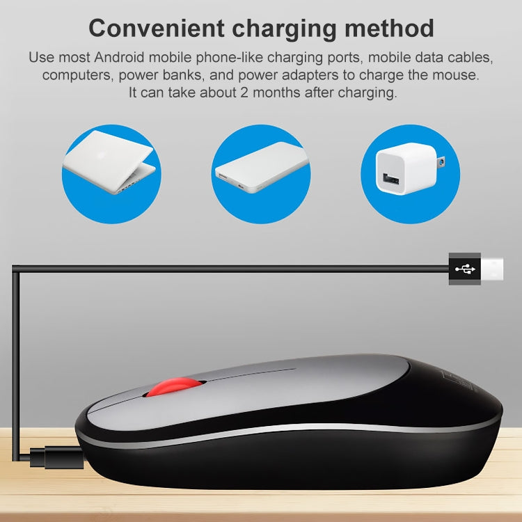 ZGB 360 2.4G Computer Laptop Wireless Chargeable Mini Mouse 1000dpi(Pink) - free shipping - PMC Jewellery - Order now!