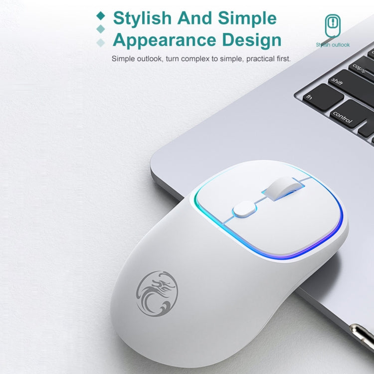 iMICE W-618 Rechargeable 4 Buttons 1600 DPI 2.4GHz Silent Wireless Mouse for Computer PC Laptop (Pink) - free shipping - PMC Jewellery - Order now!