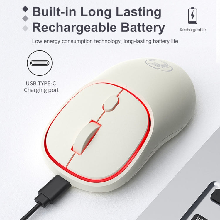 iMICE W-618 Rechargeable 4 Buttons 1600 DPI 2.4GHz Silent Wireless Mouse for Computer PC Laptop (Pink) - free shipping - PMC Jewellery - Order now!