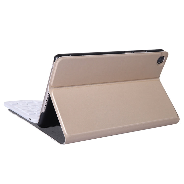 A0M5 Detachable Bluetooth Keyboard + Ultrathin Horizontal Flip Leather Tablet Case for Huawei MediaPad M5 & Honor Tab 5 8 inch, with Holder(Gold) - Huawei Keyboard by PMC TechLife | Online Shopping South Africa | PMC TechLife