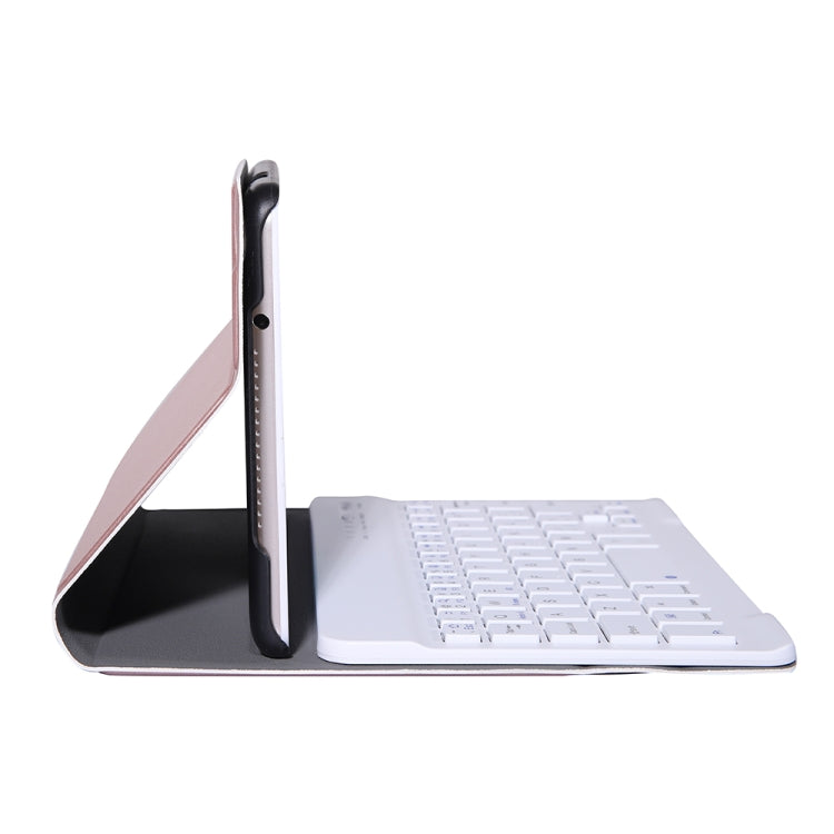 A0M5 Detachable Bluetooth Keyboard + Ultrathin Horizontal Flip Leather Tablet Case for Huawei MediaPad M5 & Honor Tab 5 8 inch, with Holder(Rose Gold) - Huawei Keyboard by PMC TechLife | Online Shopping South Africa | PMC TechLife